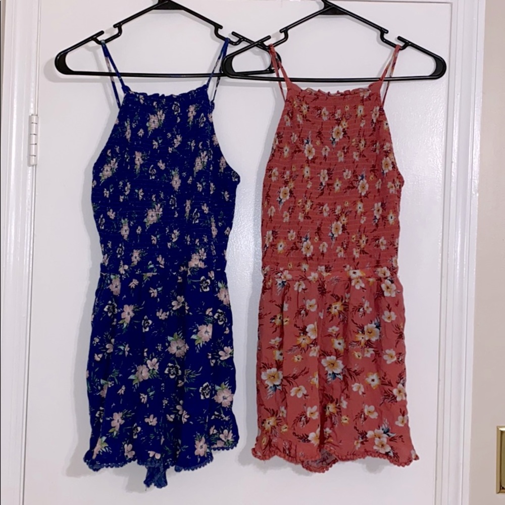 Two American Eagle Rompers